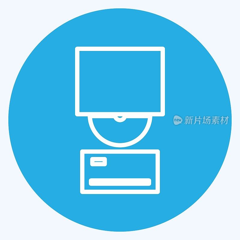 Icon Branding. suitable for digital web symbol. blue eyes style. simple design editable. design template vector. simple symbol illustration
